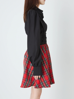 ハーネスチェックスカート