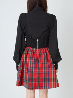 ハーネスチェックスカート