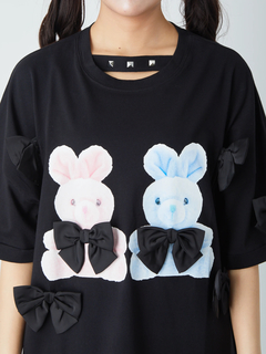 リボンがいっぱいプリントTe