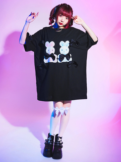 リボンがいっぱいプリントTe