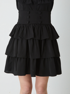 ハートボタンコルセットスカート