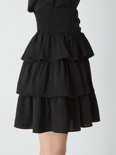 ハートボタンコルセットスカート