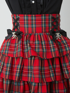 くまちゃんリボンティアードスカパン