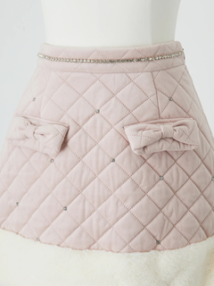 キルティング台形スカート