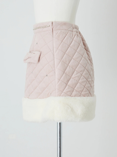 キルティング台形スカート