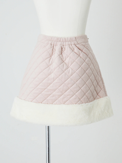 キルティング台形スカート