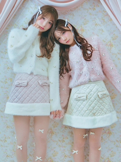 キルティング台形スカート