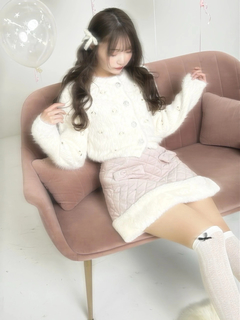 キルティング台形スカート