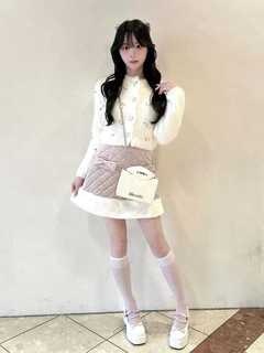 キルティング台形スカート