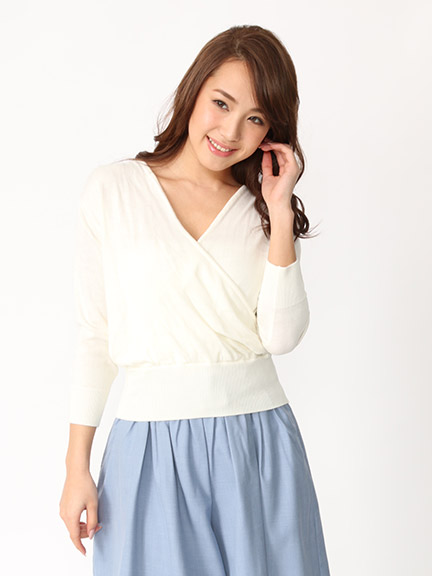 カシュクールニットTOPS