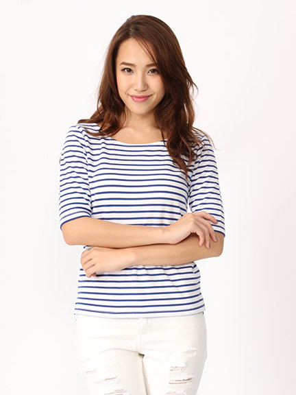 バックUカットボーダーTOPS
