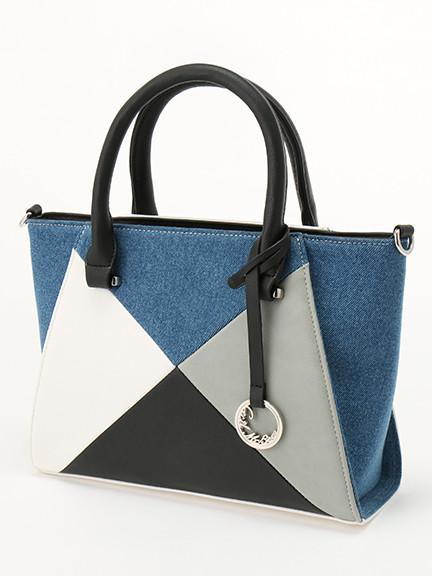 異素材パネル切替えトートBAG