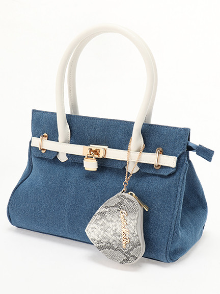 ハート型ポーチ付きベルト仕様トートBAG