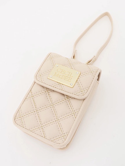 ロゴプレート付きキルティングマルチケース Cecil Mcbee セシルマクビー のポーチ ファッション通販 Ailand アイランド ロゴプレート付きキルティングマルチケース Cecil Mcbee セシルマクビー のポーチ ファッション通販 Ailand アイランド