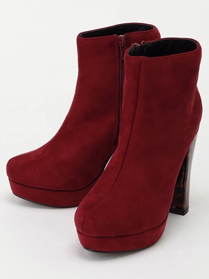 マーブル調ヒールショートブーツ Cecil Mcbee セシルマクビー のショートブーツ ブーティー ファッション通販 Ailand アイランド