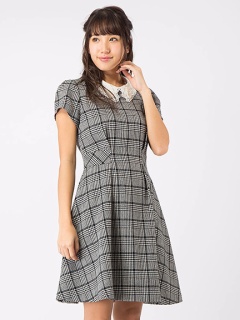 ビジュー衿付グレンチェックワンピース Cecil Mcbee セシルマクビー のワンピース ファッション通販 Ailand アイランド