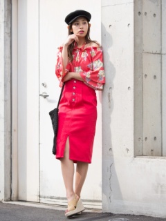 カラーペンシルスカート セシルマクビーオリジナル ストレッチ タイトスカート Cecil Mcbee セシルマクビー のデニムスカート ファッション通販 Ailand アイランド カラーペンシルスカート セシルマクビーオリジナル ストレッチ タイトスカート Cecil Mcbee セシルマクビー のデニムスカート ファッション通販 Ailand アイランド