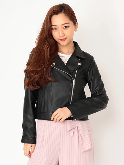 洗えるライダース Cecil Mcbee セシルマクビー のジャケット ファッション通販 Ailand アイランド 洗えるライダース Cecil Mcbee セシルマクビー のジャケット ファッション通販 Ailand アイランド