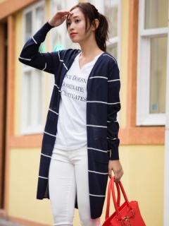 細ボーダーニットカーディガン Cecil Mcbee セシルマクビー のカーデ ファッション通販 Ailand アイランド 細ボーダーニットカーディガン Cecil Mcbee セシルマクビー のカーデ ファッション通販 Ailand アイランド