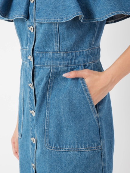 デニムオフショルワンピース Cecil Mcbee セシルマクビー のワンピース ファッション通販 Ailand アイランド デニムオフショルワンピース Cecil Mcbee セシルマクビー のワンピース ファッション通販 Ailand アイランド