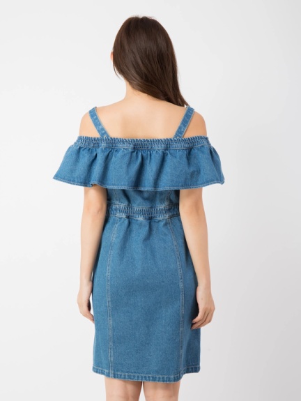 デニムオフショルワンピース Cecil Mcbee セシルマクビー のワンピース ファッション通販 Ailand アイランド デニムオフショルワンピース Cecil Mcbee セシルマクビー のワンピース ファッション通販 Ailand アイランド