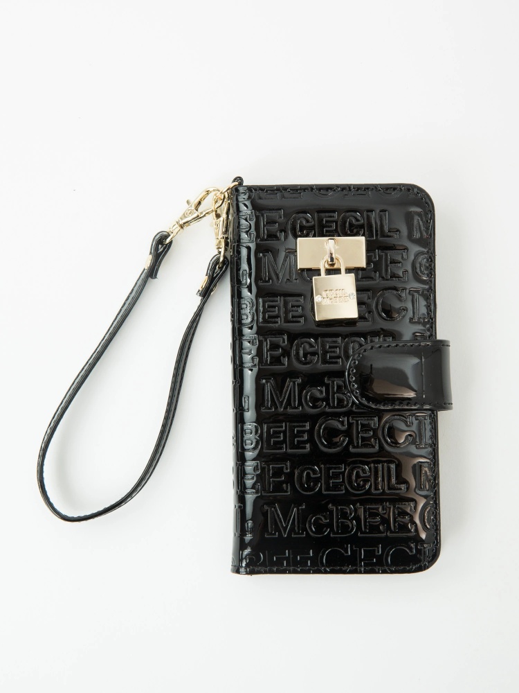 ロゴ型押しiphoneケース Cecil Mcbee セシルマクビー のspケース