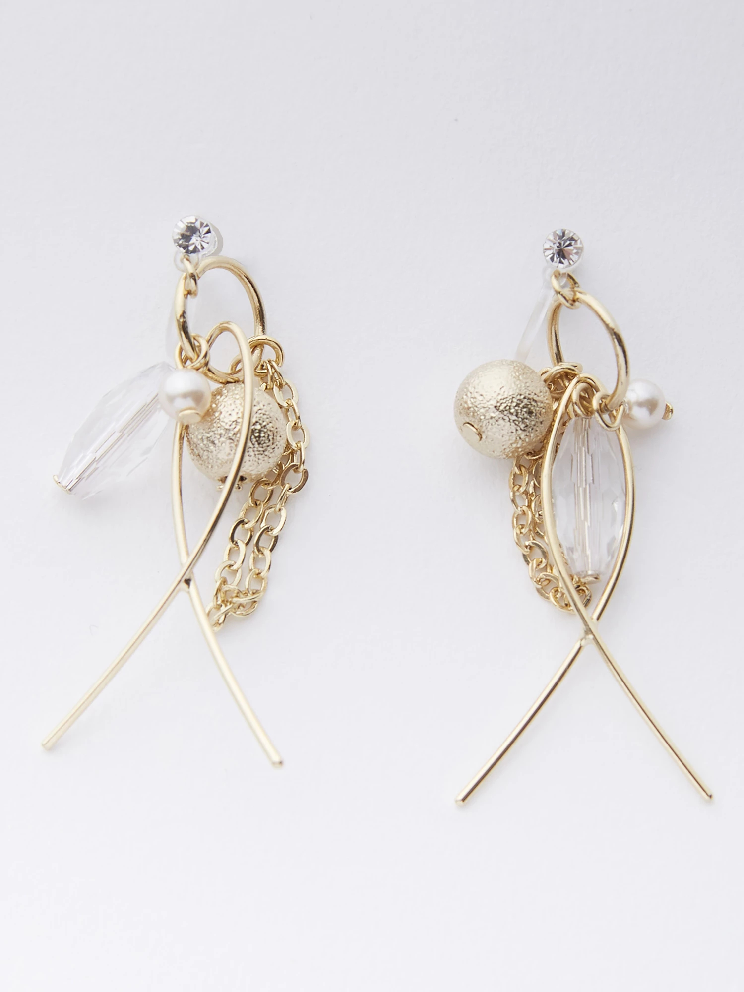 ジャラジャラノンホールピアス