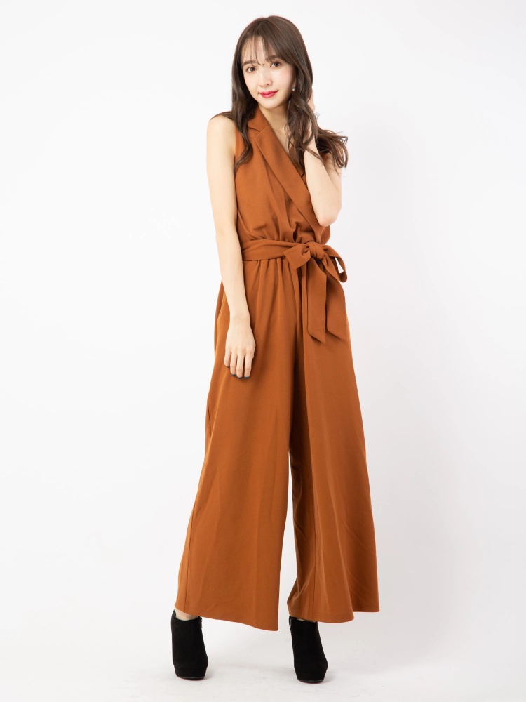 ノースリーブラペルオールインワン Cecil Mcbee セシルマクビー のサロペット オールインワン ファッション通販 Ailand アイランド