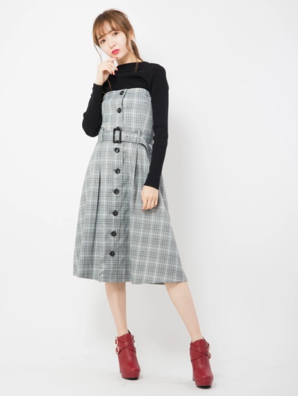 チェックベアワンピース ニットトップス Cecil Mcbee セシルマクビー のワンピース ファッション通販 Ailand アイランド