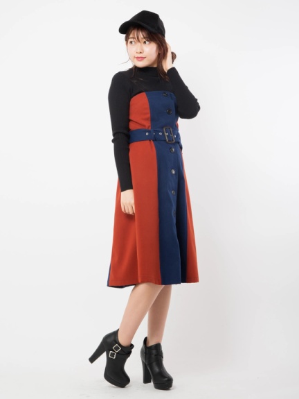バイカラーワンピース ニットset Cecil Mcbee セシルマクビー のワンピース ファッション通販 Ailand アイランド
