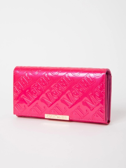 斜めロゴ型押し二つ折り長財布 Cecil Mcbee セシルマクビー の