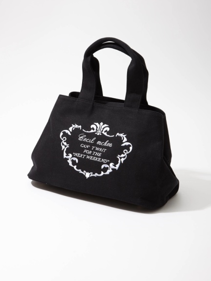 刺繍入りトートbag Cecil Mcbee セシルマクビー のトートバッグ ファッション通販 Ailand アイランド 刺繍入りトートbag Cecil Mcbee セシルマクビー のトートバッグ ファッション通販 Ailand アイランド