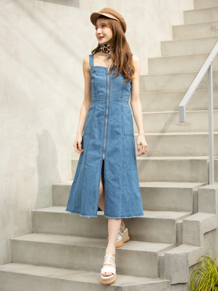 フロントzipデニムワンピース Cecil Mcbee セシルマクビー のワンピース ファッション通販 Ailand アイランド