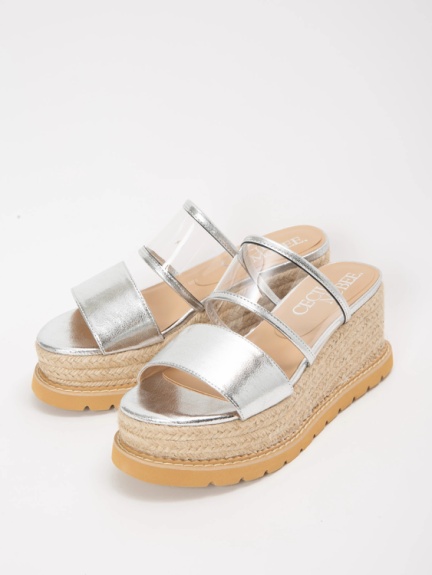 Pvc使い2本ベルトウェッジサンダル Cecil Mcbee セシルマクビー のサンダル ファッション通販 Ailand アイランド