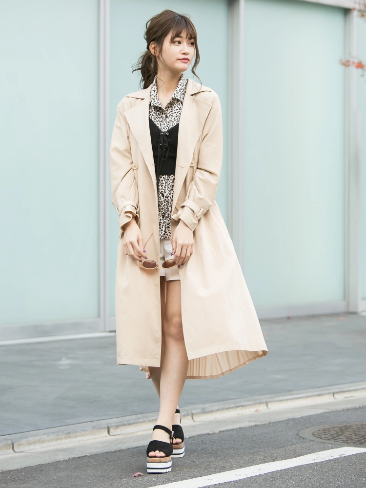 バックプリーツトレンチコート Cecil Mcbee セシルマクビー のコート ファッション通販 Ailand アイランド