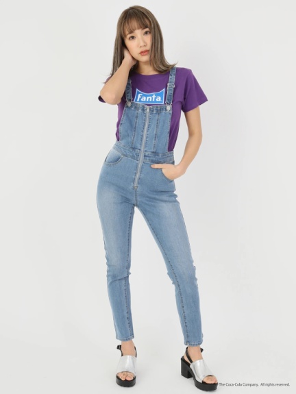 フロントジップサロペット Cecil Mcbee セシルマクビー のサロペット オールインワン ファッション通販 Ailand アイランド