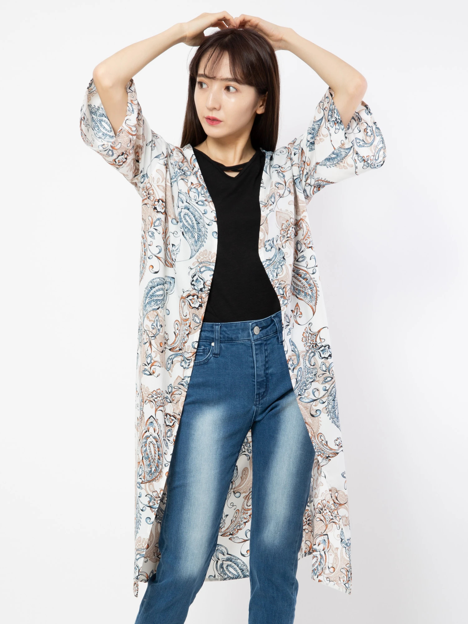 Tシャツ付きペイズリーガウン