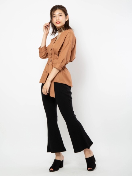 テレコカットフレアパンツ Cecil Mcbee セシルマクビー のパンツ ファッション通販 Ailand アイランド