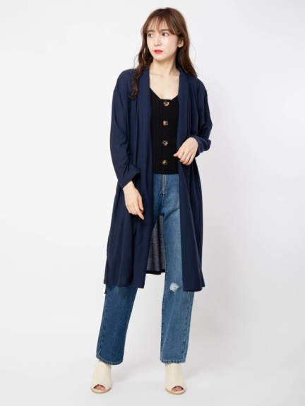ウエストリボンロングカーデ Cecil Mcbee セシルマクビー のカーデ ファッション通販 Ailand アイランド