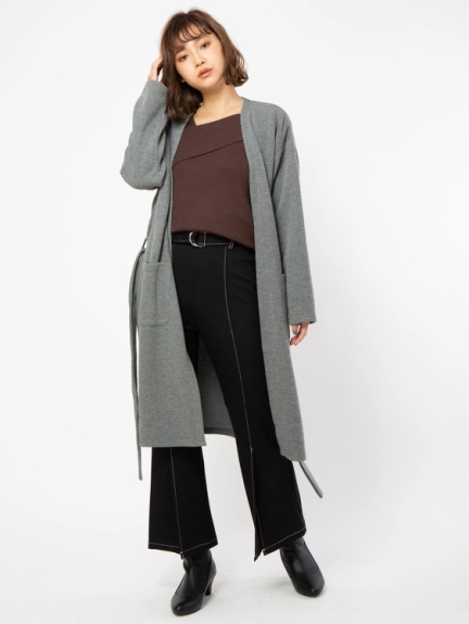 ベルト付きロングカーディガン Cecil Mcbee セシルマクビー のカーデ ファッション通販 Ailand アイランド