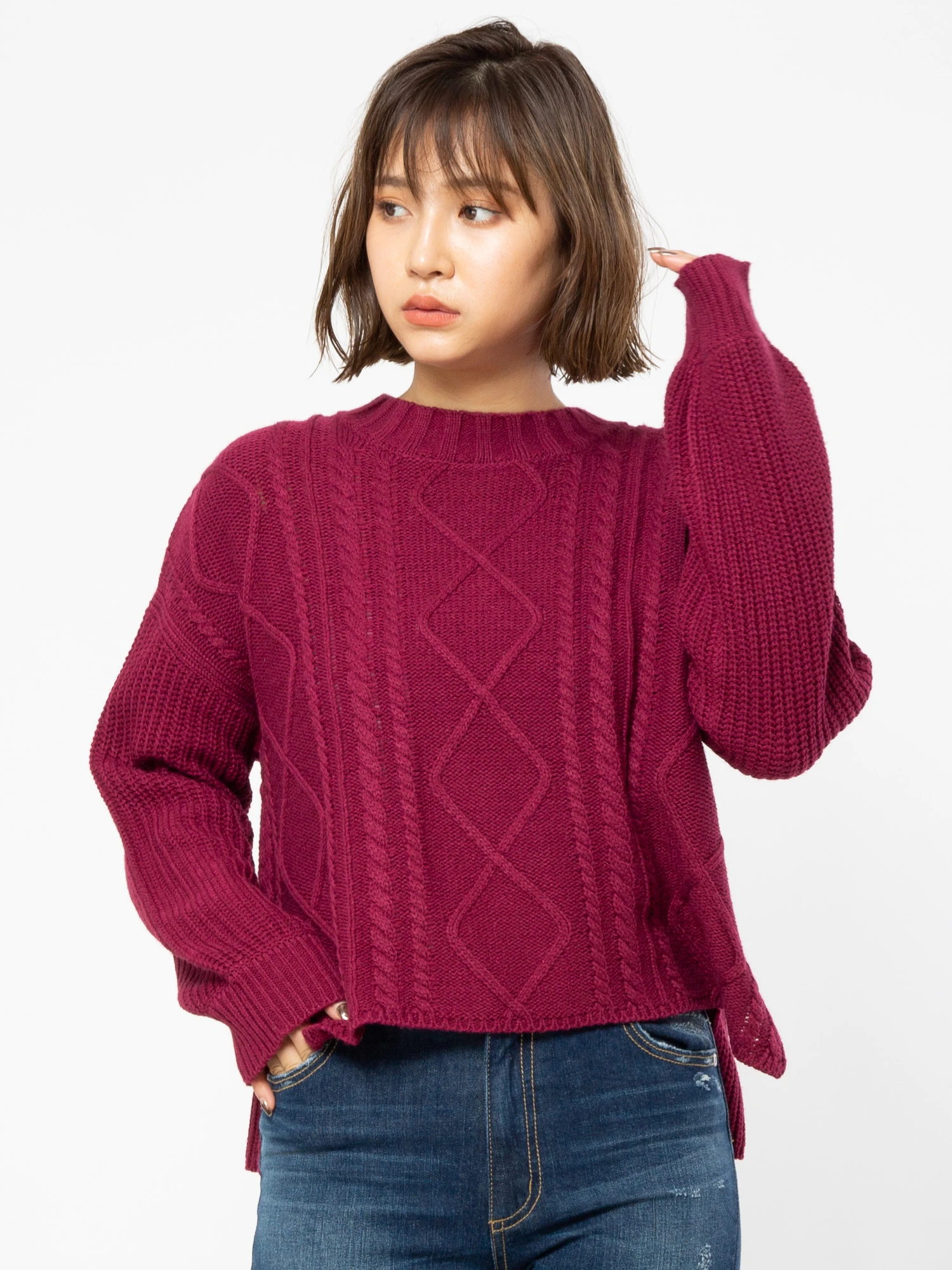 バックシャンニットTOPS