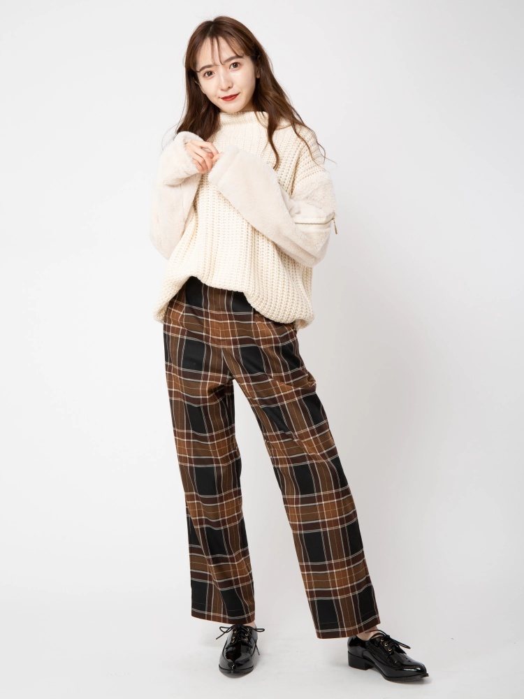 ハイウエストチェックパンツ Cecil Mcbee セシルマクビー のパンツ ファッション通販 Ailand アイランド