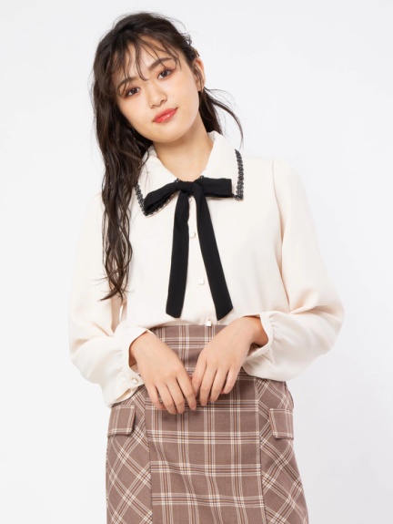ボウタイフェミニンブラウス Cecil Mcbee セシルマクビー のシャツ ブラウス ファッション通販 Ailand アイランド