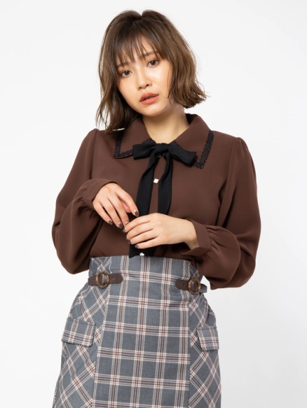 ボウタイフェミニンブラウス Cecil Mcbee セシルマクビー のシャツ ブラウス ファッション通販 Ailand アイランド ボウタイフェミニンブラウス Cecil Mcbee セシルマクビー のシャツ ブラウス ファッション通販 Ailand アイランド