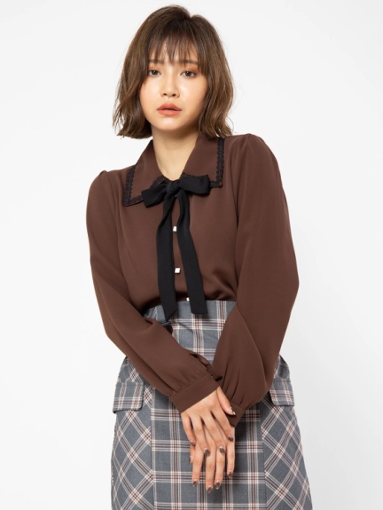 ボウタイフェミニンブラウス Cecil Mcbee セシルマクビー のシャツ ブラウス ファッション通販 Ailand アイランド ボウタイフェミニンブラウス Cecil Mcbee セシルマクビー のシャツ ブラウス ファッション通販 Ailand アイランド