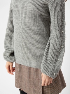 オフショルパール付きニット Cecil Mcbee セシルマクビー のニット ファッション通販 Ailand アイランド