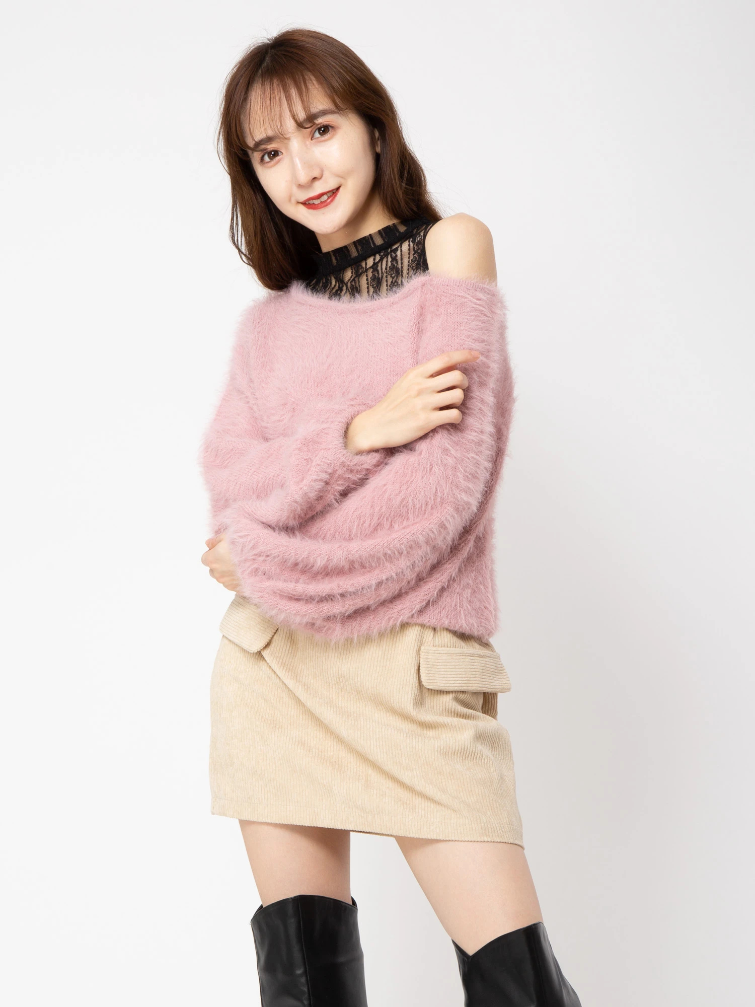 コーデュロイミニスカート