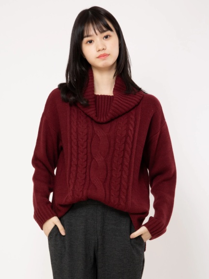 オフタートルケーブルニット Cecil Mcbee セシルマクビー のニット ファッション通販 Ailand アイランド オフタートルケーブルニット Cecil Mcbee セシルマクビー のニット ファッション通販 Ailand アイランド