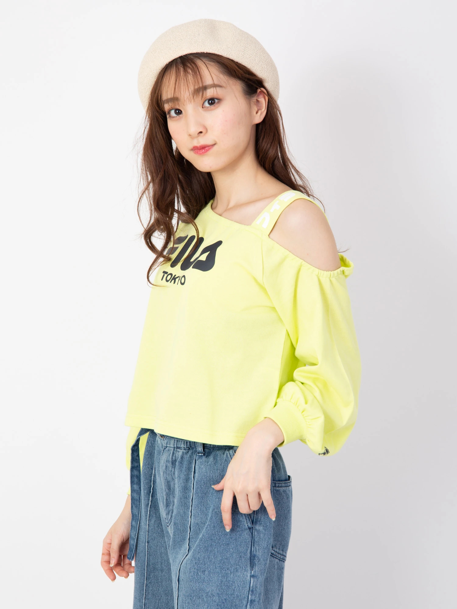FILAミニ裏毛ワンショルTOPS