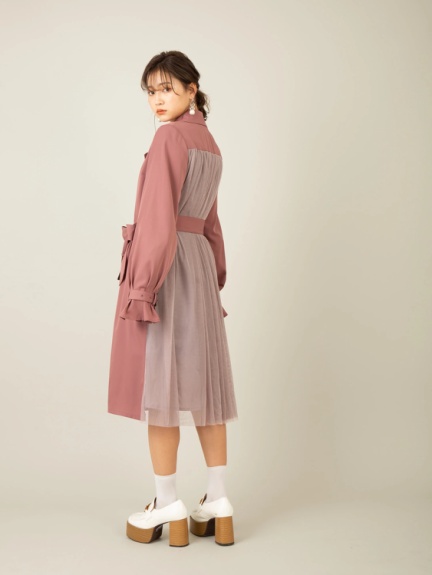 バックチュールトレンチコート Cecil Mcbee セシルマクビー のコート ファッション通販 Ailand アイランド